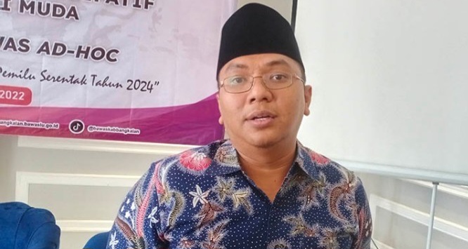 Ketua Bawaslu Kabupaten Bangkalan, Ahmad Mustain Saleh.