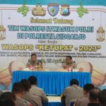 Polresta Sidoarjo Dikunjungi Tim Wasops Itwasum Polri, Cek Pelaksanaan Operasi Ketupat
