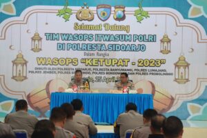 Polresta Sidoarjo Dikunjungi Tim Wasops Itwasum Polri, Cek Pelaksanaan Operasi Ketupat