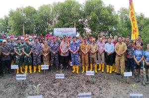 Puncak Penanaman Mangrove Nasional Tahun 2023 di Kabupaten Sidoarjo