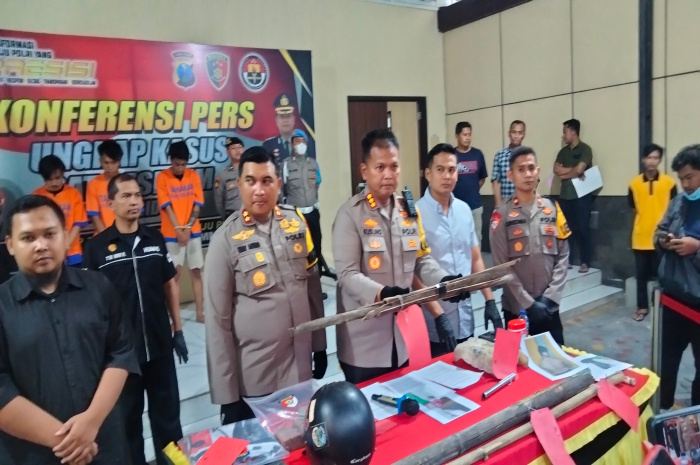 Satreskrim Polresta Sidoarjo Amankan Oknum Pesilat Kera Sakti Pembuat Onar