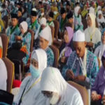 Jamaah haji asal Sampang Madura ketika berada di Sukolilo Surabaya, dok ini diambil dari akun IG Kemenag Sampang.