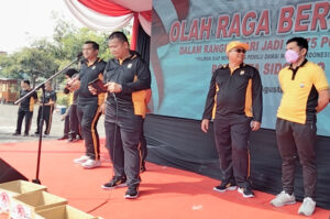 Peringati HKGB ke-71 dan HUT Polwan ke-75, Polresta Sidoarjo Gelar Olahraga Bersama