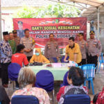 Kapolresta Sidoarjo dalam Gelar Minggu Kasih di GPDI Ekklesia berlokasi di Desa Kajartengguli