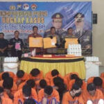 Pers release Satresnarkoba Polresta Sidoarjo yang berhasil meringkus 53 Tersangka Dalam 12 Hari Operasi