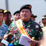 Panglima TNI Laksamana TNI Yudo Margono usai membuka secara resmi Latihan Gabungan Terpadu ASEAN Solidarity Exercise 01-Natuna Tahun 2023, di Dermaga Batu Ampar, Batam, Selasa, 19 September 2023.