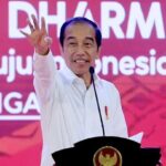 Presiden RI Joko Widodo, menandai selesainya revitalisasi TMII di Jakarta