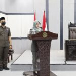Bupati Blitar, Rini Syarifah menyampaikan Rancangan Peraturan Daerah (Raperda) Perubahan APBD PKabupaten Blitar 2023.