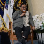Ketua Bawaslu Rahmat Bagja juga meminta DKPP untuk menghentikan sementara jabatan ketujuh komisioner.