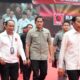 Gibran Rakabuming Raka nampak hadir dalam Rapat Kerja Nasional (Rakernas) ProJo di Indonesia Arena, Senayan, Jakarta Pusat, Sabtu 14 Oktober 2023 pukul 14.00 WIB.