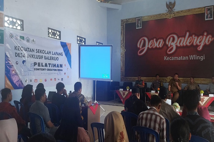 Lembaga Kajian dan Pengembangan Sumber Daya Manusia (Lakpesdam) PCNU Kabupaten Blitar gelar pelatihan content ceator desa.
