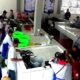 Pasar ikan eks lapangan sepak bola Sunggingan, Boyolali, Jawa Tengah mulai dapat digunakan. Para pedagang mulai menjajakan dagangannya.
