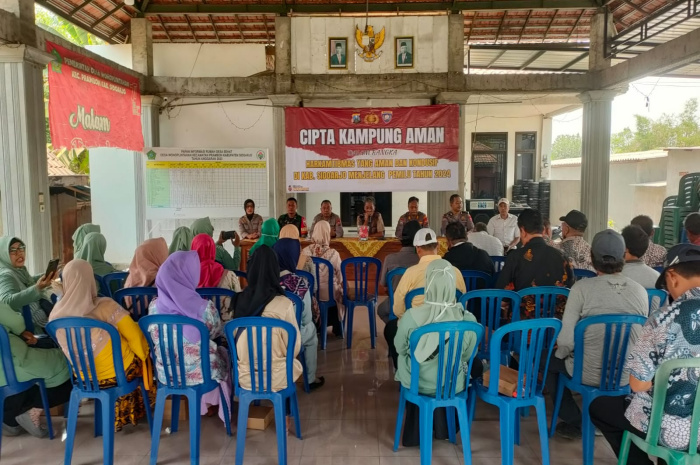 Polresta Sidoarjo Gelar Sosialisasi Kampung Aman Jelang Pemilu 2024