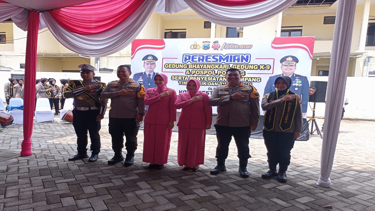 Kapolresta Sidoarjo Resmikan Gedung Graha Bhayangkara di Ujung Jabatan