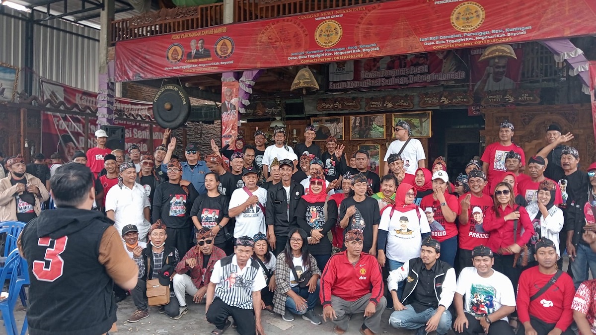 Sebanyak 32 Provinsi Pelaku Seni Kumpul di Boyolali Dukung Ganjar Mahmud