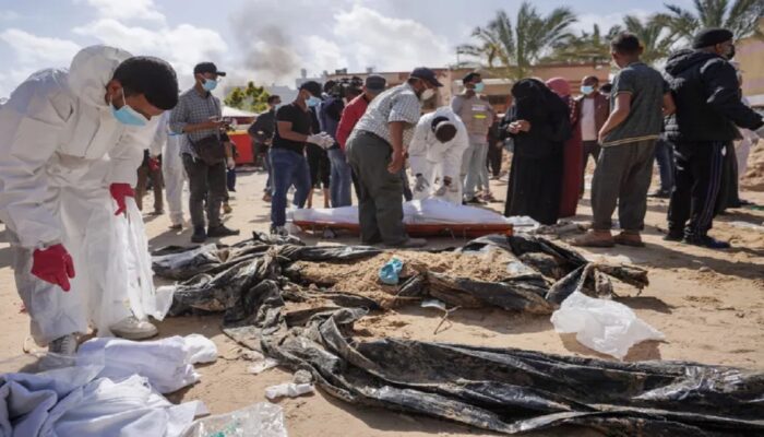 Ratusan Jenazah Ditemukan di Kuburan Massal Rumah Sakit Khan Younis Gaza