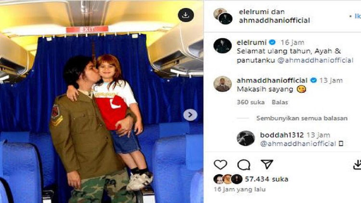 El Rumi Bagikan Foto Lawas Saat Digendong sang Ayah dan Beri Ucapan Ini