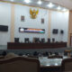 Suasana rapat paripurna DPRD Kabupaten Sampang tentang penandatanganan persetujuan bersama Raperda RPJPD Tahun 2024-2045 di ruang Graha parpurna DPRD Sampang, pada Senin (29/07/2024).