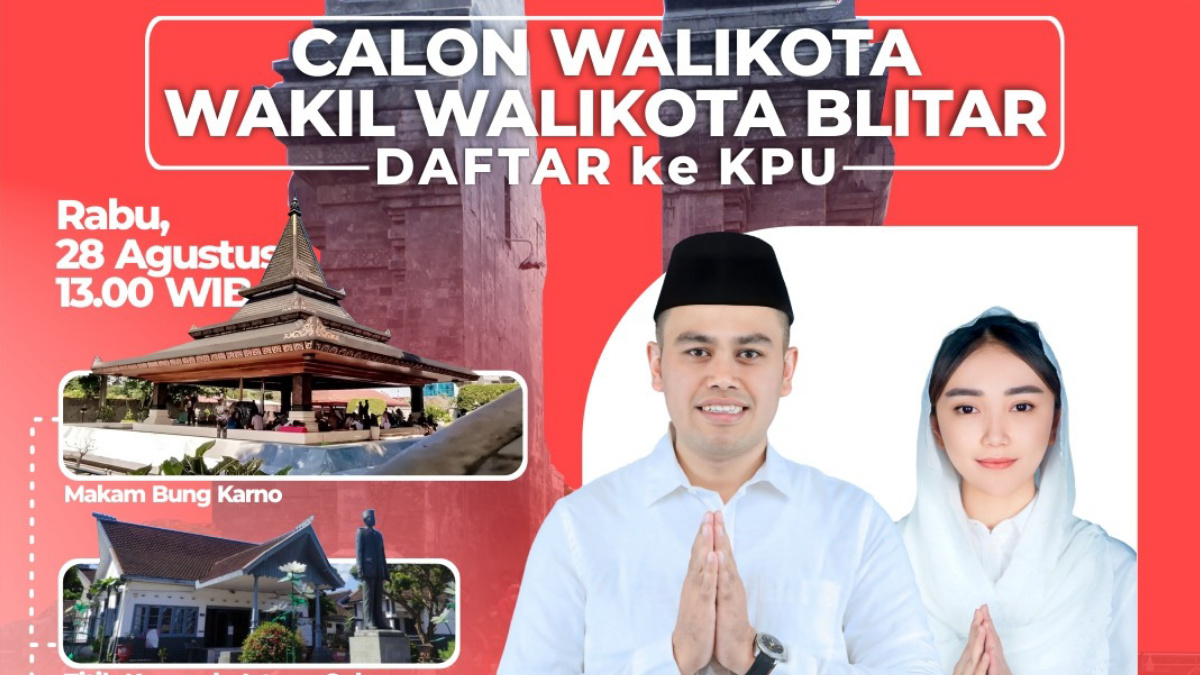 Mas Ibin dan Elim Akan Daftar ke KPU Kota Blitar Besok Rabu 28 Agustus 2024