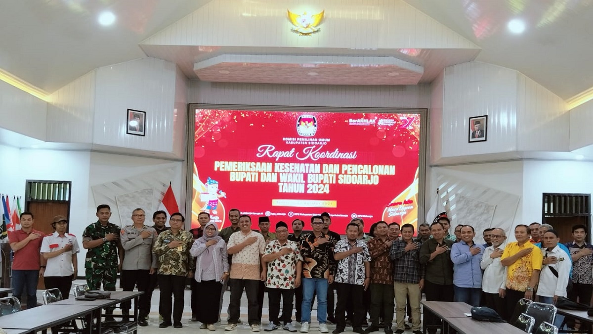 KPU Sidoarjo Gelar Rapat Koordinasi Pemeriksaan Kesehatan