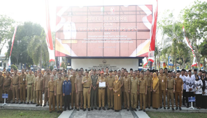 Jelang Pilkada 2024, Pemkab Sampang Gelar Apel Bersama Tentang Netralitas ASN