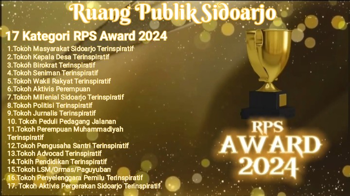 RPS Award 2024: Penganugerahan Tokoh Inspiratif Sidoarjo