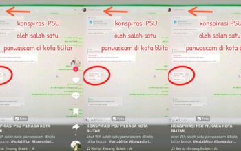 Dokumen Bocor: Panwascam Kota Blitar Disebut Upayakan Pemungutan Suara Ulang