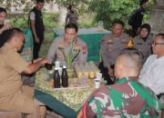 Kapolres Blitar Dukung Program Ketahanan Pangan P2B Taman Toga Melati di Desa Minggirsari